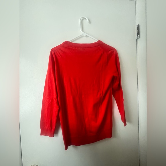 J. Crew Women’s Medium Crew Neck Half Sleeve 100% Merino Wool Pullover Sweater - Picture 2 of 7